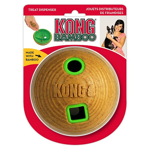 Kong Bamboo Feeder Ball Gioco Cane M Kong Bamboo Feeder Ball Gioco Cane M